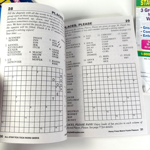 Penny Press Word Seeks Lot of 3 - Picture 6 of 12